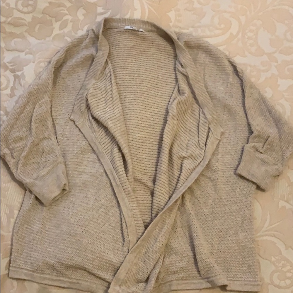 Tan Madewell Open Front Cardigan - Picture 2 of 4